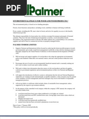 Environmental Policy
