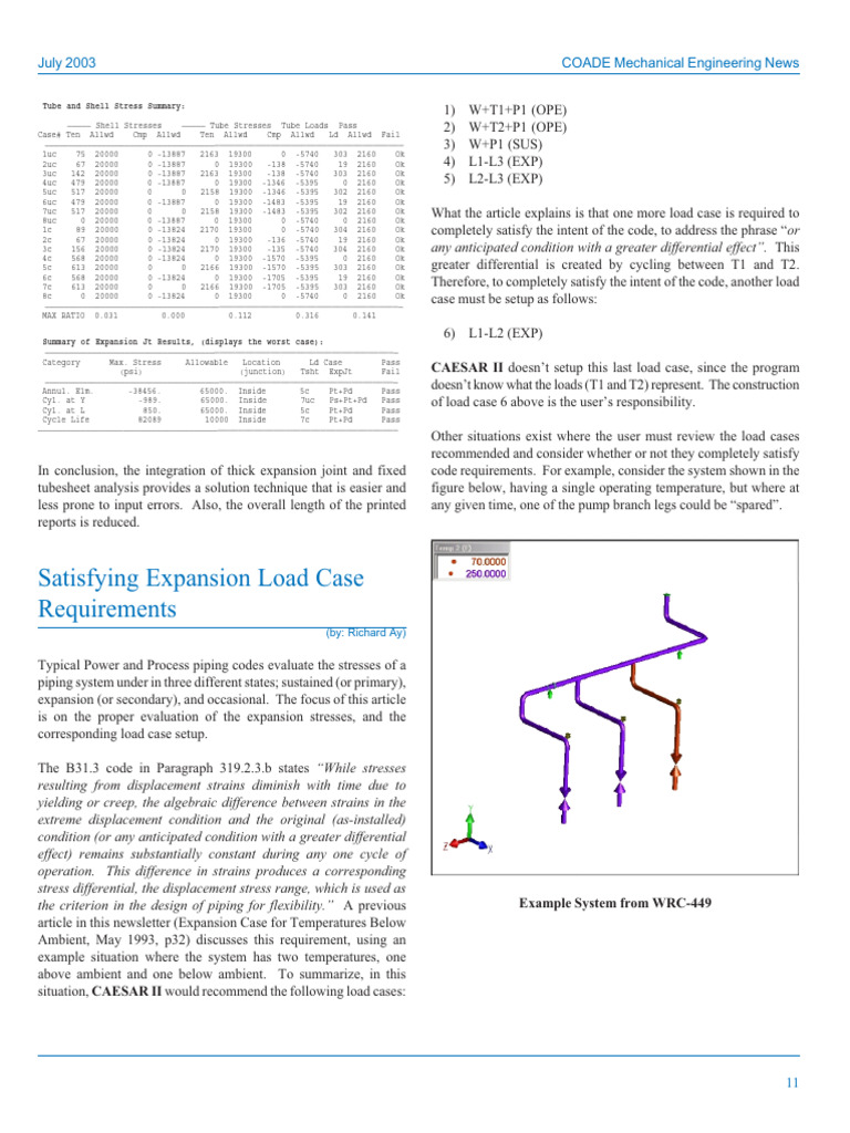 Total Thermal Expansion Stress Range | PDF | Mechanics | Continuum ...