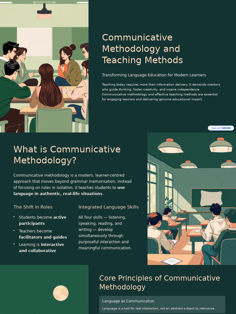 Communicative Methodology and Teaching Methods | PDF | Learning ...
