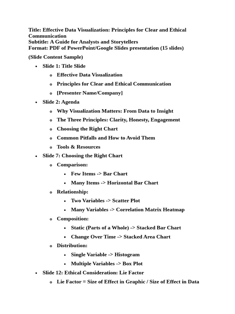 Data Visualization Principles Guide | PDF