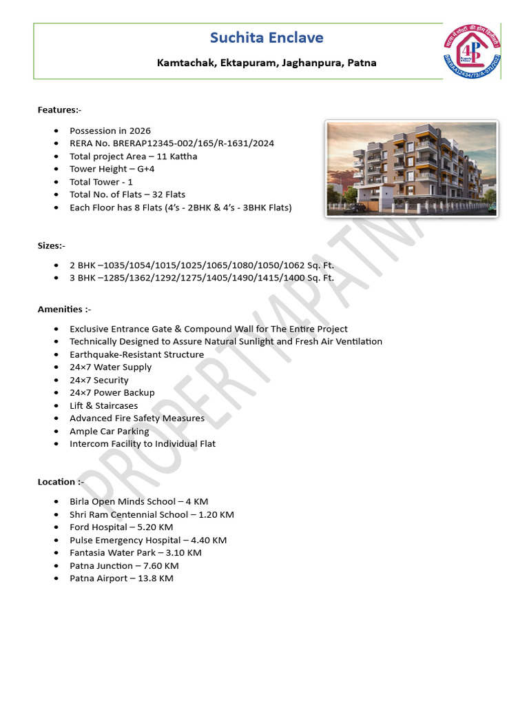 Suchita Enclave Project Overview | PDF