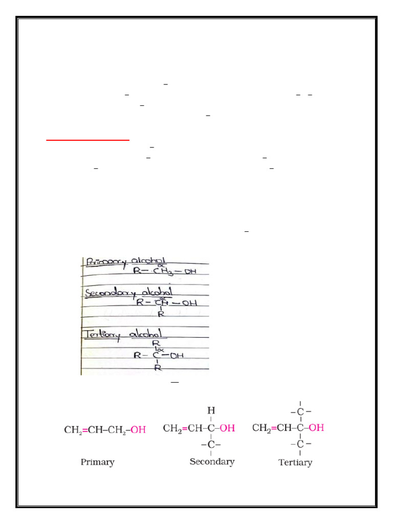 Alcohols, Phenols, and Ethers Overview | PDF | Ether | Aldehyde