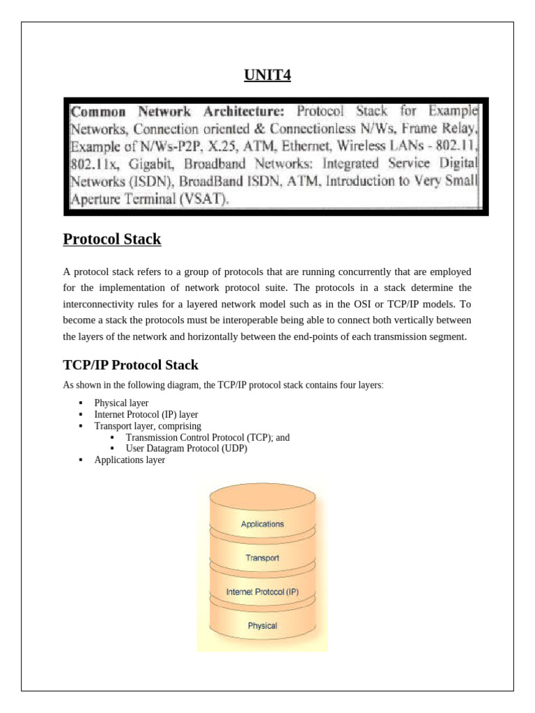 Understanding TCP/IP Protocol Stack | PDF | Wireless Lan | Transmission ...
