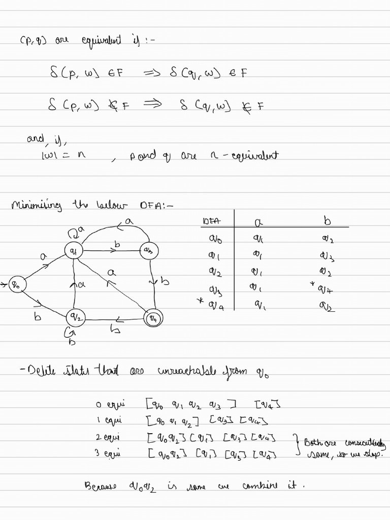 Minimisation of DFA 241029 115132 | PDF