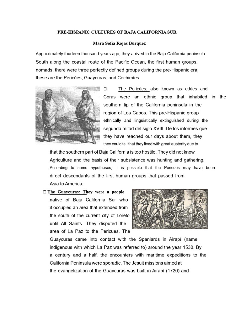 Pericú Tribe: Pre-Hispanic Insights | PDF | Indigenous Peoples Of The ...