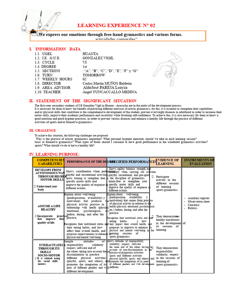 Artistic Gymnastics for Student Development | PDF | Gymnastics | Well Being