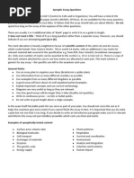 Download AQA Synoptic Essay Notes by Bio_Joe SN94649242 doc pdf