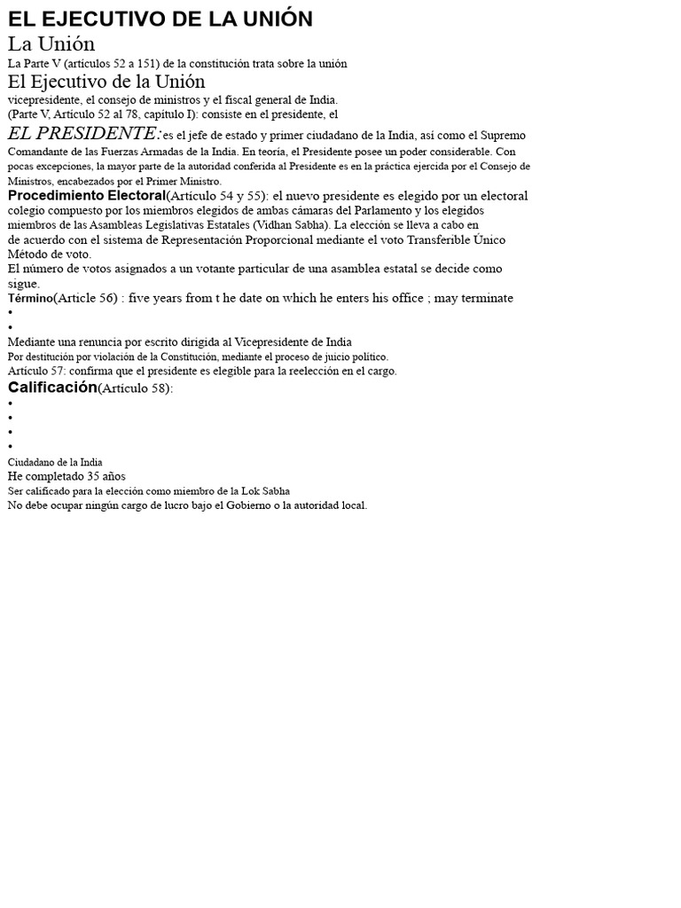 El Ejecutivo de La Unión | PDF | Presidentes de los Estados Unidos ...