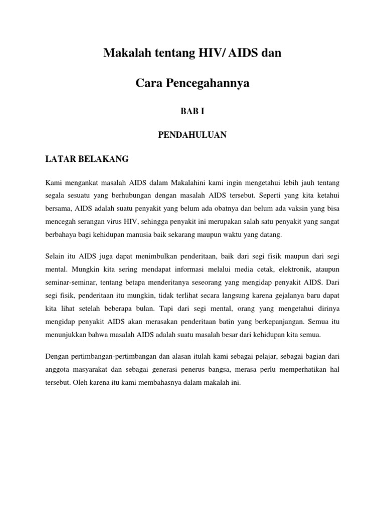 Makalah Tentang Hiv