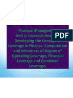 Leverage Analysis: Developing the Concept of Leverage in Finance