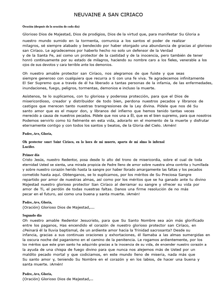 Neuv Cyriaque | PDF | Oración | Pecado