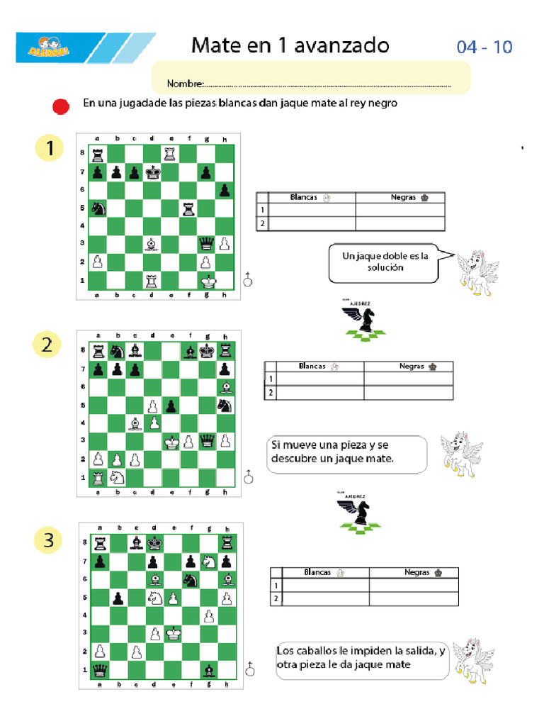 Mate en 1 Avanzado | PDF