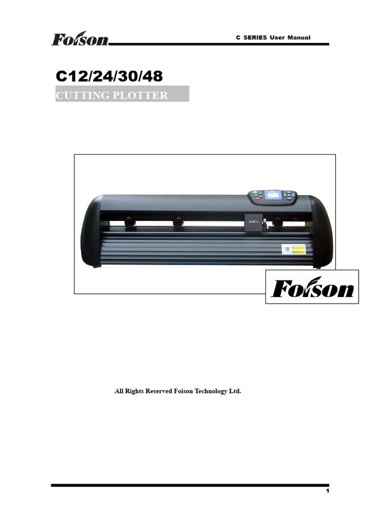 C Series Cutting Plotter User Manual | PDF | Knife | Computer Keyboard