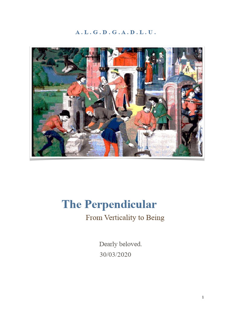 Understanding Masonic Perpendicularity | PDF | Freemasonry | Masonic Lodge