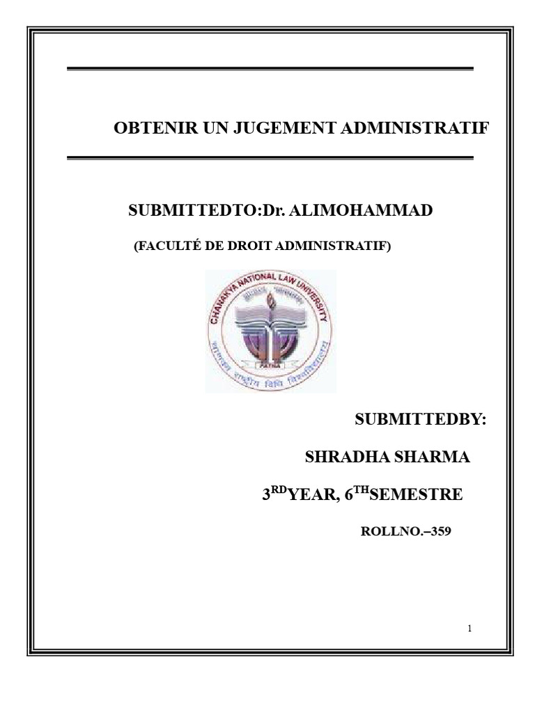 Guide sur le contrôle judiciaire administratif | PDF | Loi | Constitution