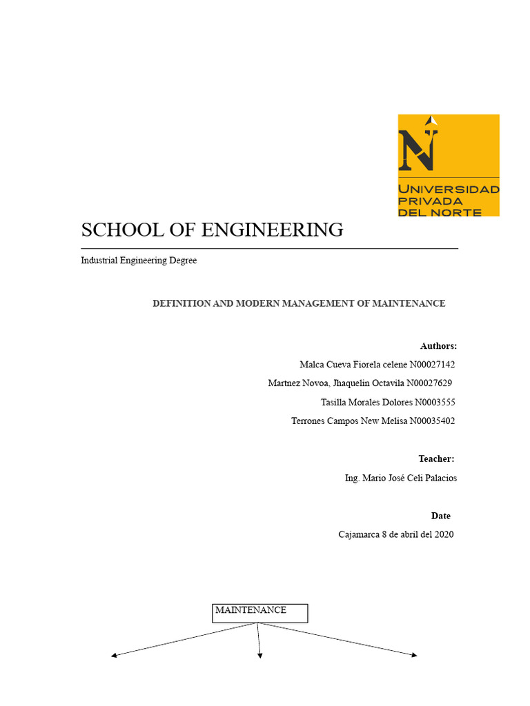 Maintenance Management Work | PDF | Reliability Engineering | Systems ...