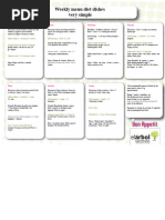 CSIRO Total Wellbeing Diet Menu Guide | PDF | Salad | Steak