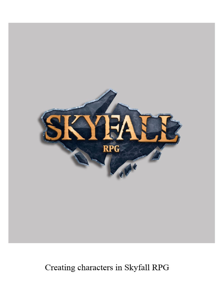 Character Creation in Skyfall RPG | PDF | Dungeons & Dragons | Oceans