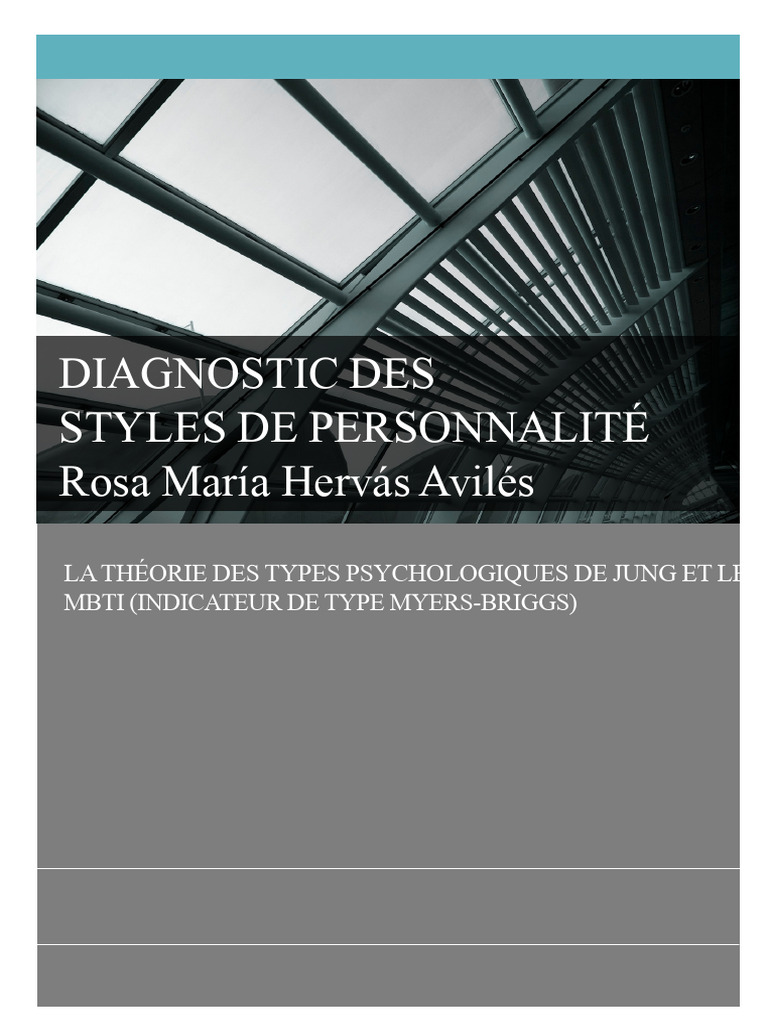 Diagnostic des styles de personnalité MBTI | PDF | Introversion et ...