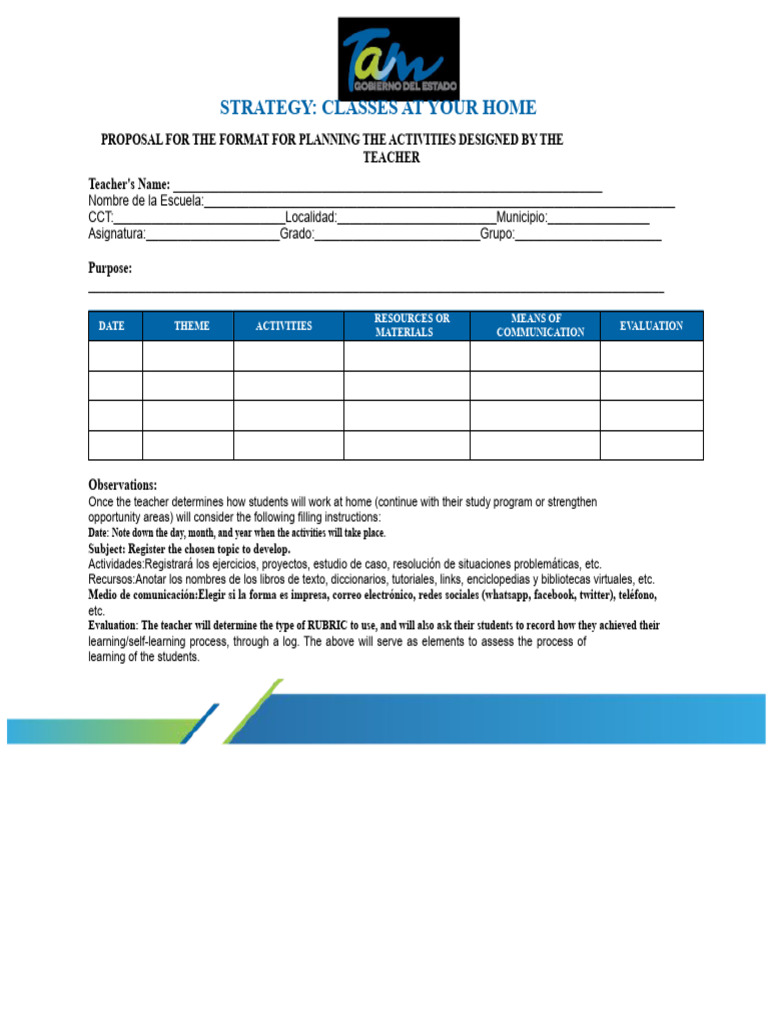 Home-Based Learning Activity Plan | PDF | Procedural Knowledge ...