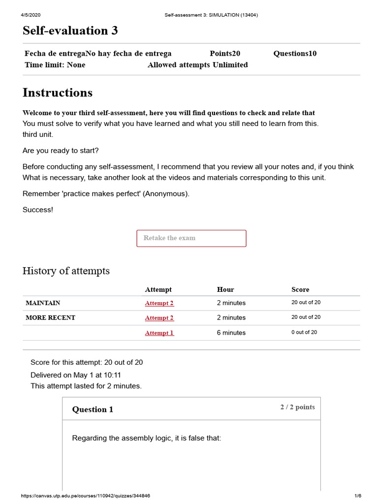 Self-assessment 3_ SIMULATION (13404) | PDF | Simulation | Applied ...