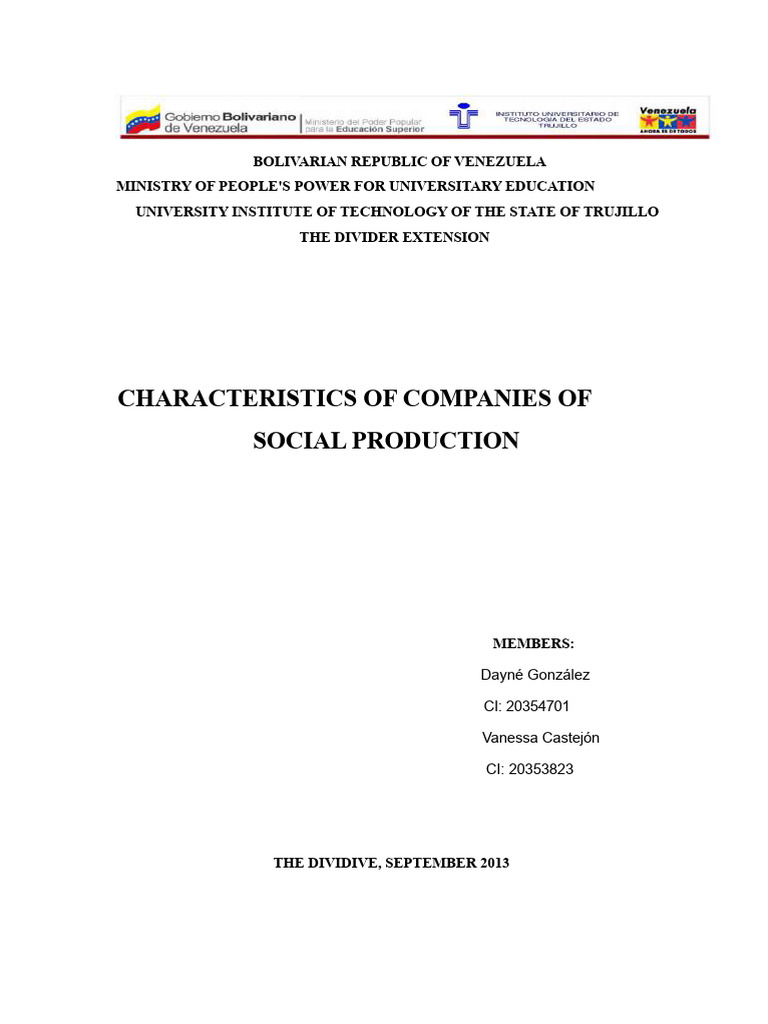 Particularities of Social Production Companies | PDF | Cost Of Living ...