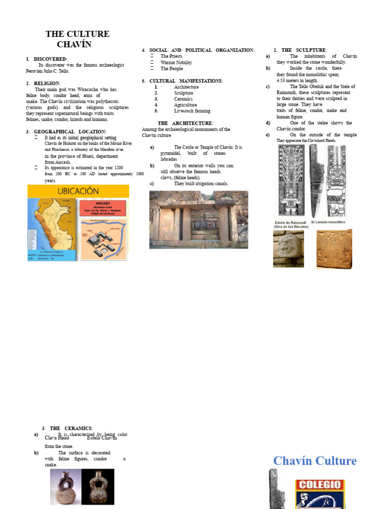 The Chavín Culture | PDF