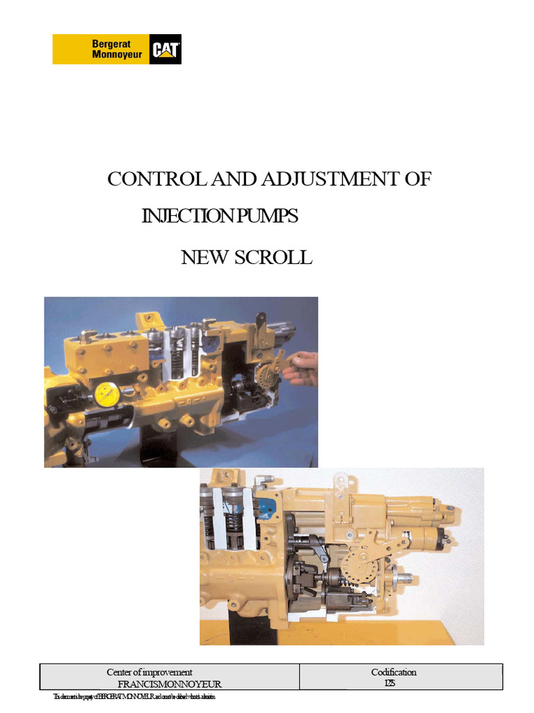 Injection Pump Control & Adjustment Guide | PDF | Throttle | Screw