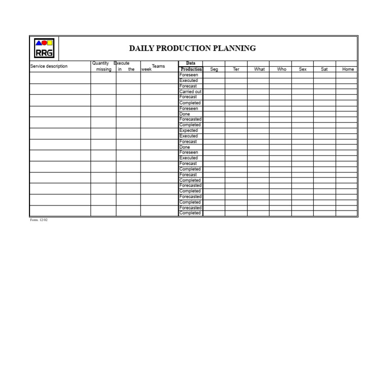 Daily Production Planning Overview | PDF