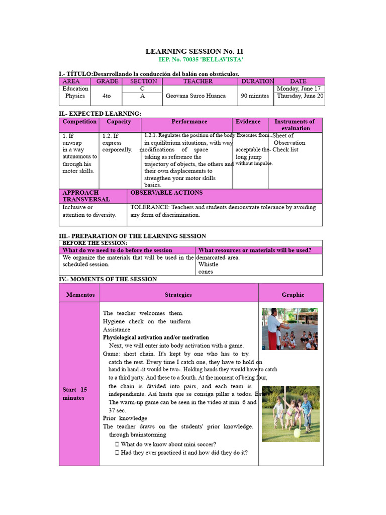 Learning Session No. 11 | PDF | Learning | Individualized Education Program