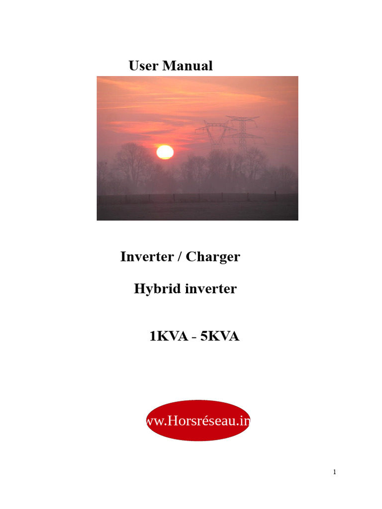 1 5kva User Manual Inverter | PDF | Power Inverter | Battery Charger