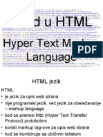Uvod U HTML