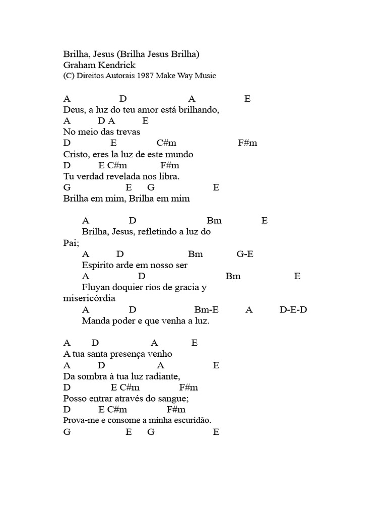Letra da Música 