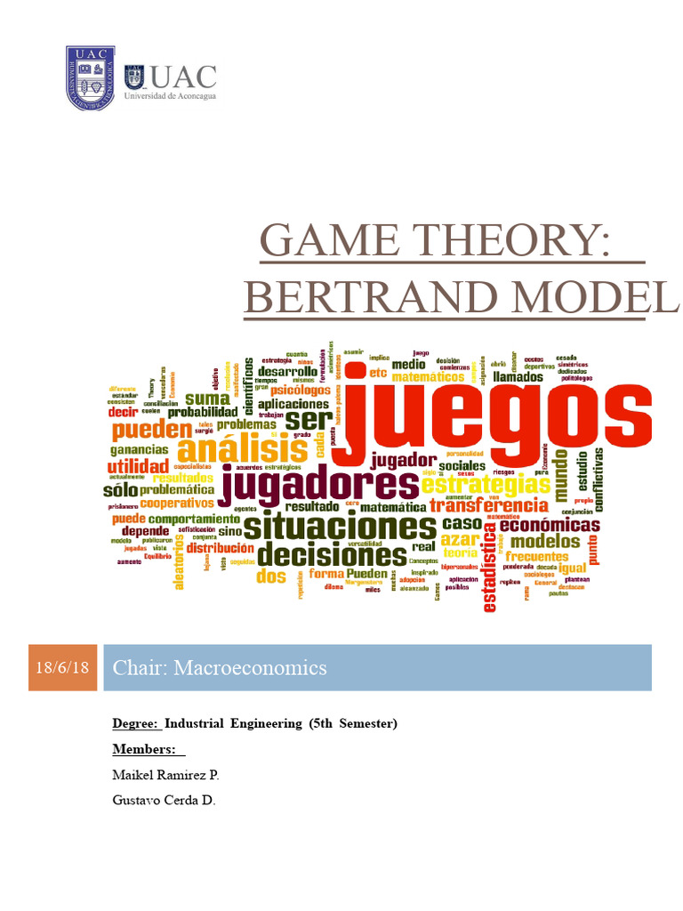Game Theory (Bertrand Model) | PDF | Game Theory | Oligopoly