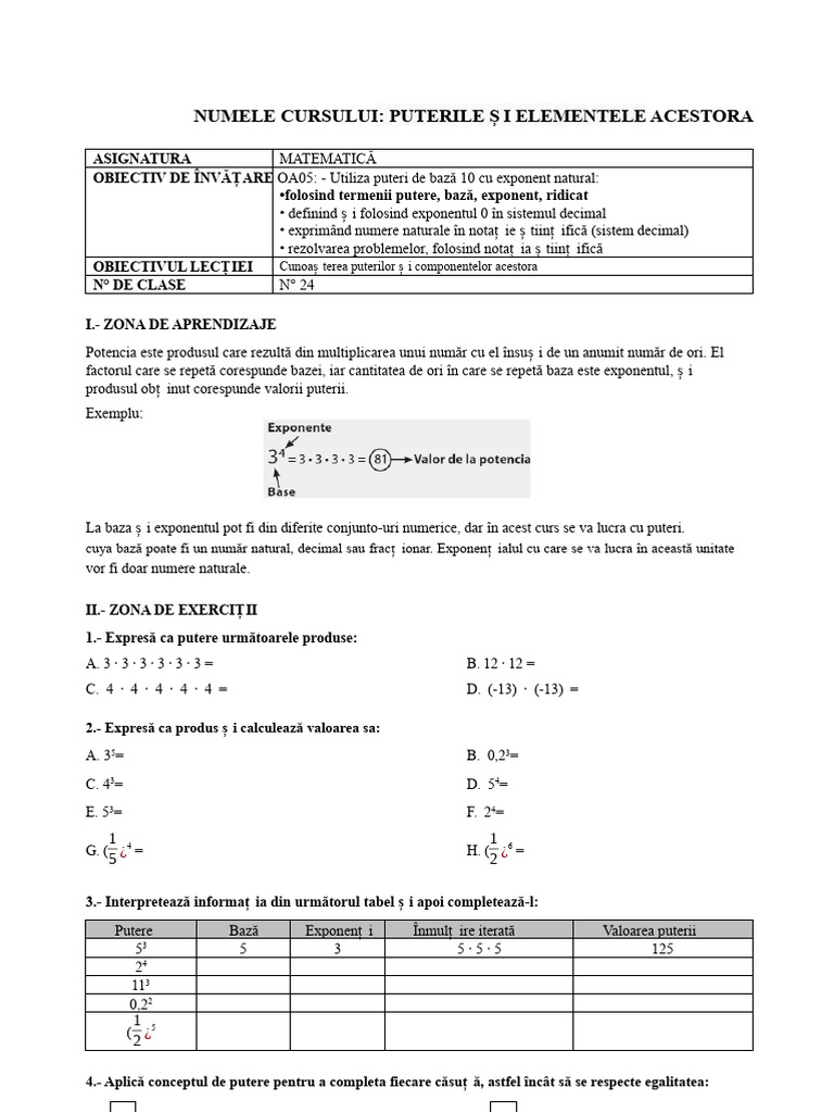 Puterile Și Elementele Acestora | PDF