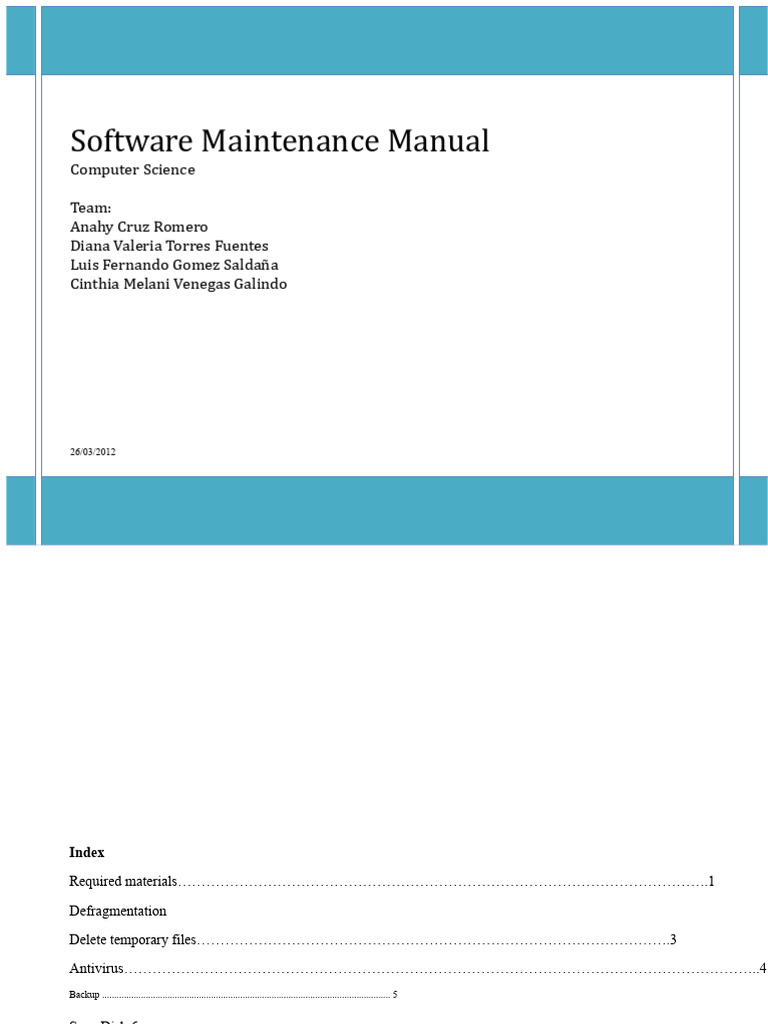 Software Maintenance Manual | PDF | Computer File | Malware