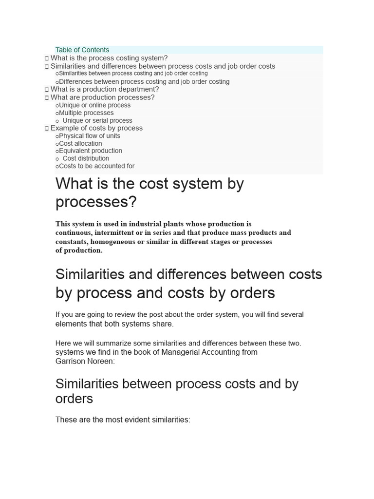 Process cost system for each department | PDF | Inventory | Business