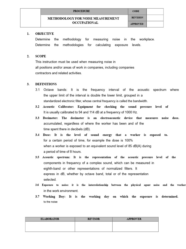 Noise Measurement Methodology Guide | PDF | Noise | Decibel