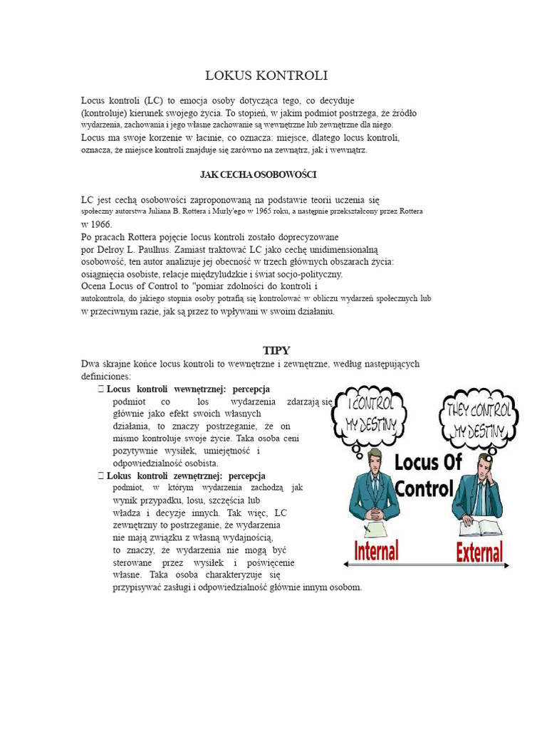 Locus Kontroli | PDF
