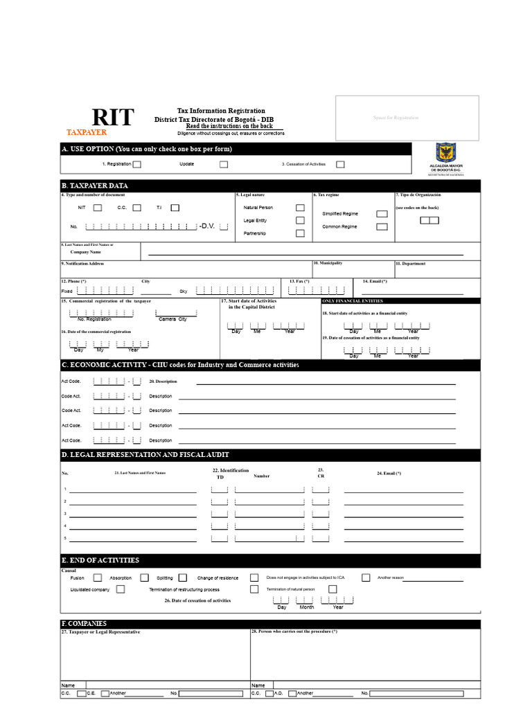 Taxpayer: A. USE OPTION (You Can Only Check One Box Per Form) | PDF ...