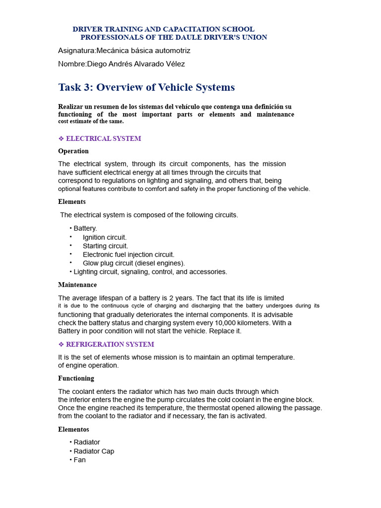 Overview of Vehicle Systems and Maintenance | PDF | Clutch | Mechanical ...