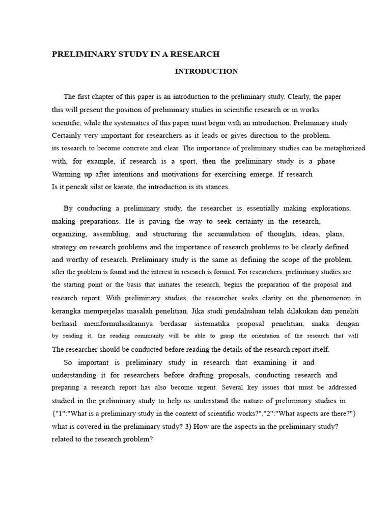 Preliminary Study in A Research | PDF | Sufism | Internet