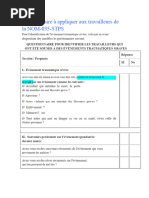 Questionnaire RPS Gollac Complet 2a8666f8d6 | PDF