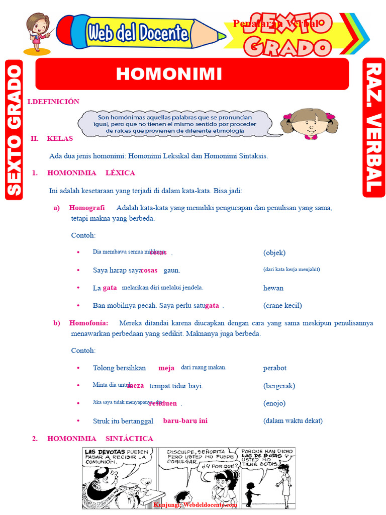Memahami Homonimia dalam Bahasa | PDF