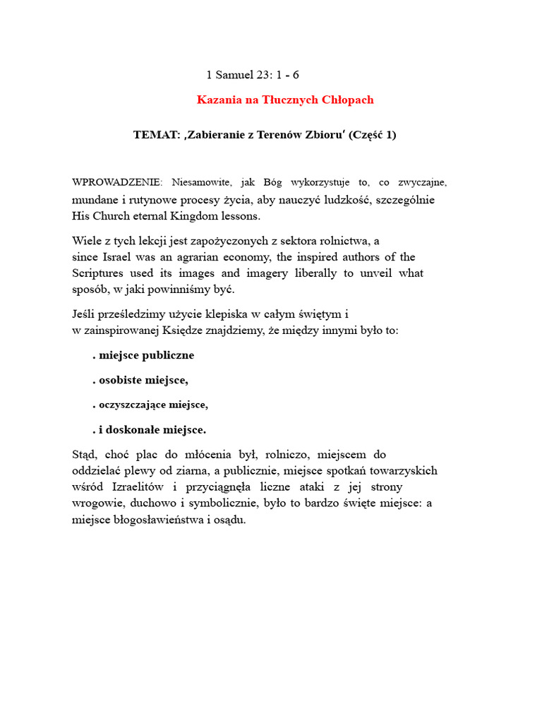 Rabowanie Stodoły | PDF