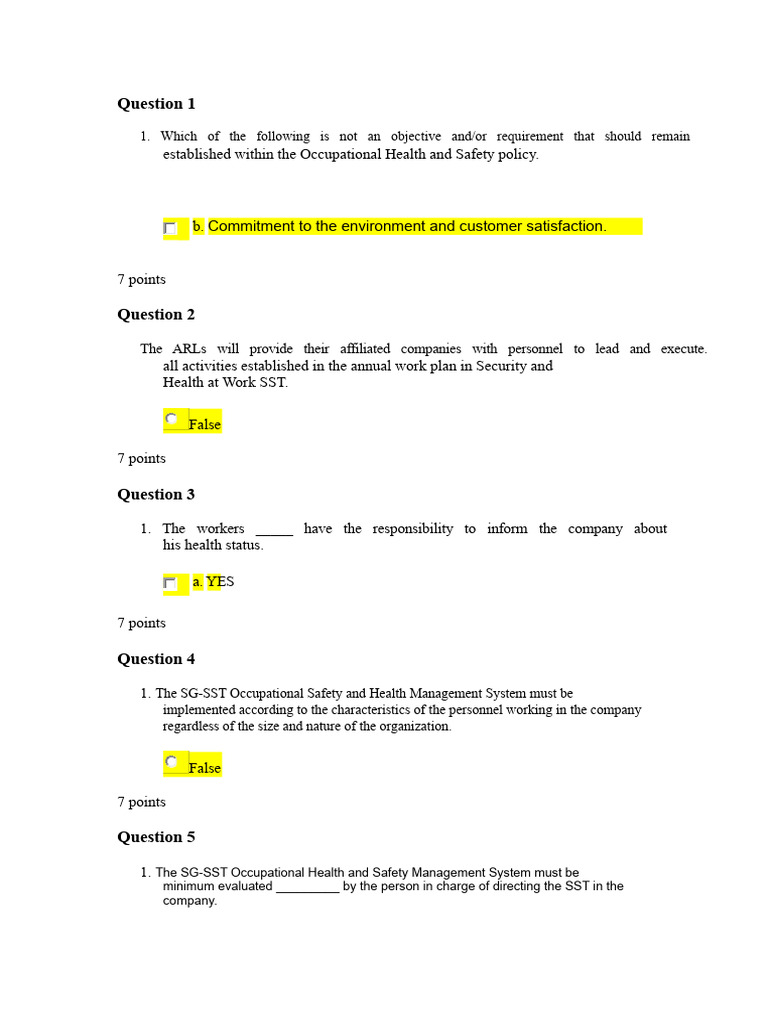 Exam Two | PDF | Occupational Safety And Health | Safety