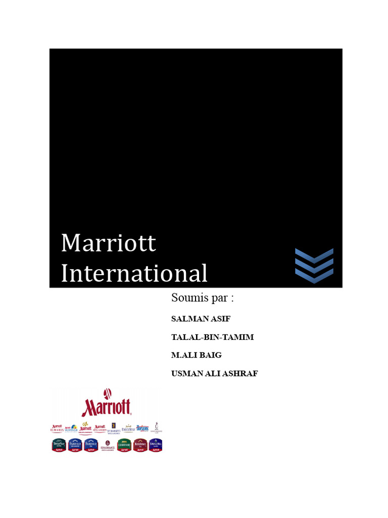Histoire et vision de Marriott International | PDF | Marriott ...