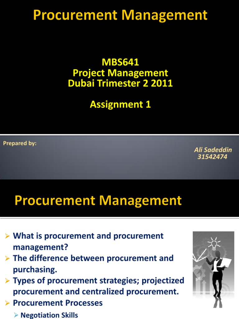 Understanding Procurement Management | PDF | Procurement | Request For ...