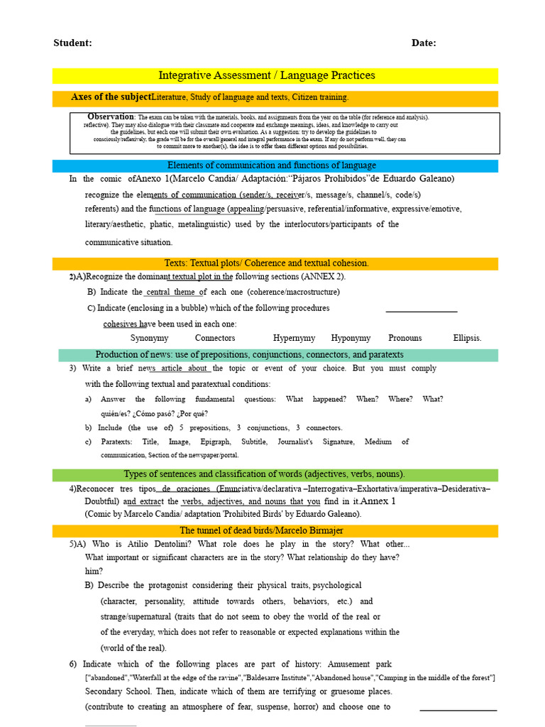 Language Practices Assessment Guide | PDF | Communication | Linguistics