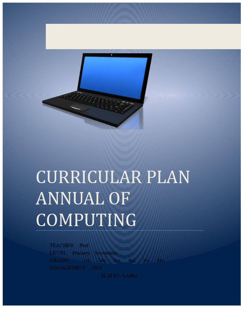 Official Annual Curriculum Plan For Primary and Secondary Computing ...